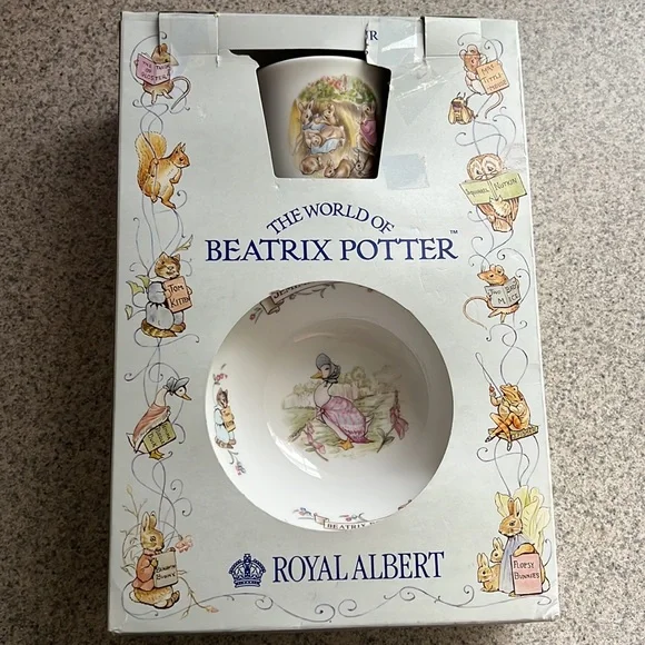 Vintage Royal Albert 1986 Beatrix Potter children’s 3 piece set - Picture 3 of 16